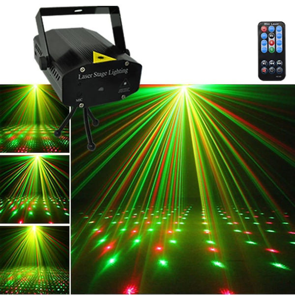 Mini Värillinen Stroboskooppi Projektoritähtitaivas Laser Kotijuhlat Lava
