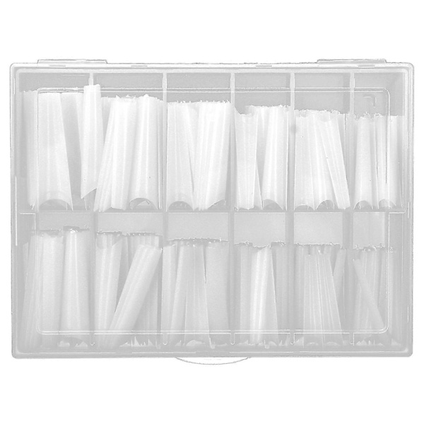 DIY Neglesalon Naturlige Ekstra Lange Franske Falske Negle - 240 stk.