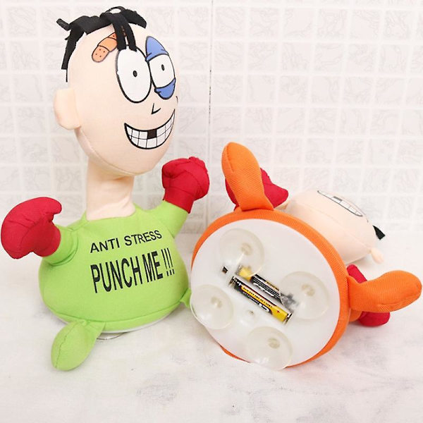 Slå-på-mig-figur av slag, leksak för pojkar och flickor yellow beaten villain