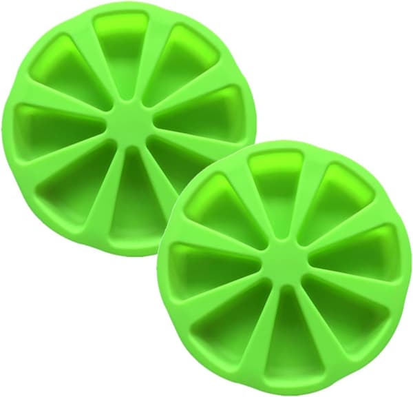 2 stk silikonkakeformsett, oransjeform, non-stick multifunksjonell bakeform