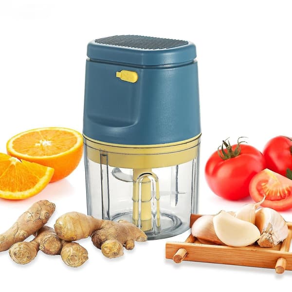 1 stk Bærbar Hvitløksblender Elektrisk Matkutter Mini