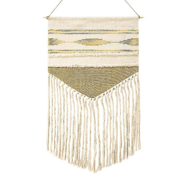 Boho-tyylinen riippuva seinävaate Vintage-makrame Hotelli Koti Sisustus Keltainen