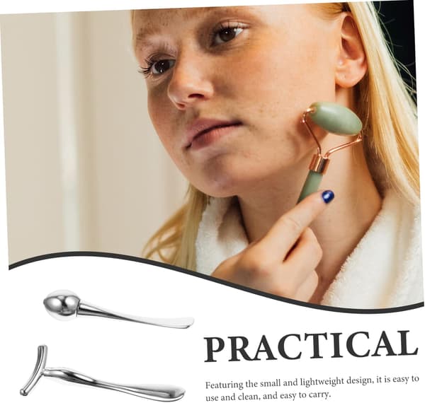 2 stk. Ansigtsmassager Multifunktionel Applikator Praktisk Massager til Øjne