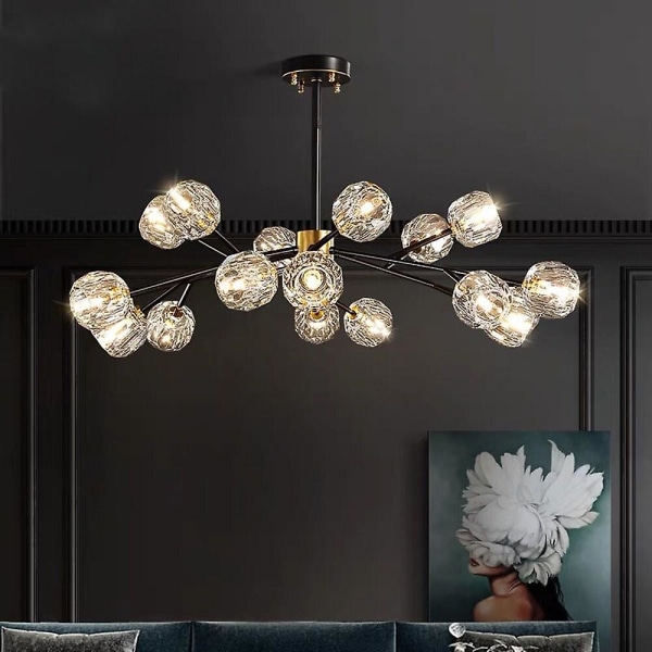 115cm Kristallkronlampa LED Koppar Modern Rum