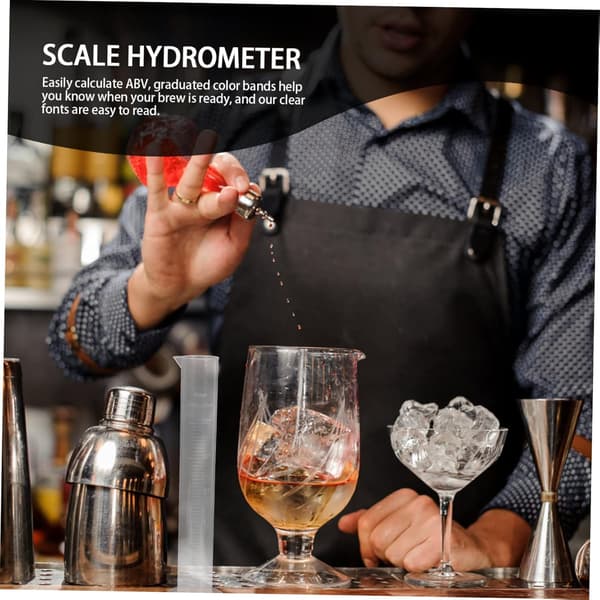 3 sæt hydrometer til vin alkohol hydrometer til brygning af vin værktøj måling til ølbrygning