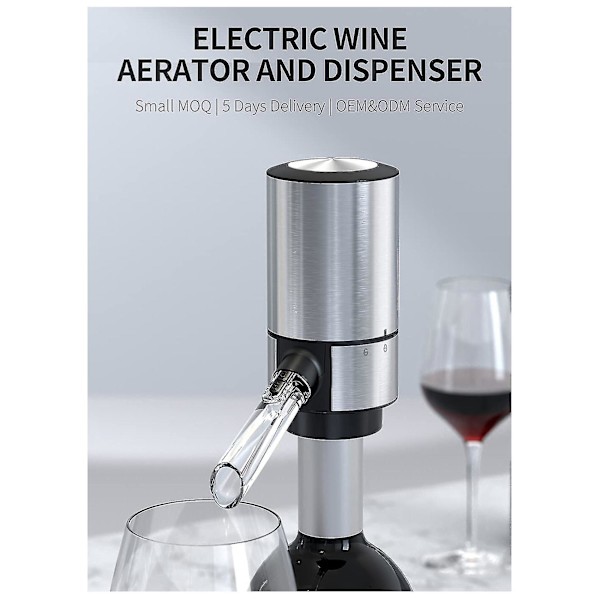 Vinaerator, Elektrisk Vinfylder, Automatisk Vinaerator Fylder (1 Styk Sølv