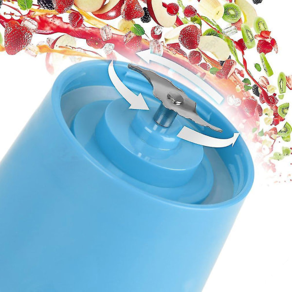 380ml USB Elektrisk Fruktjuicer Smoothie Maker Blender