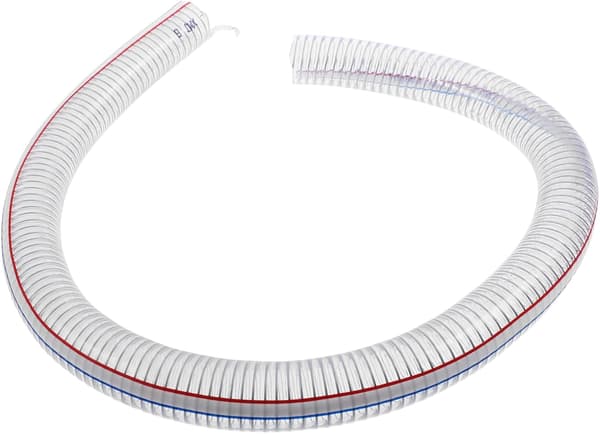 Vattenpump Gummislang Ståltråd Flexibel Spiralslang för Bevattning Utomhus Trädgårdsbruk PVC