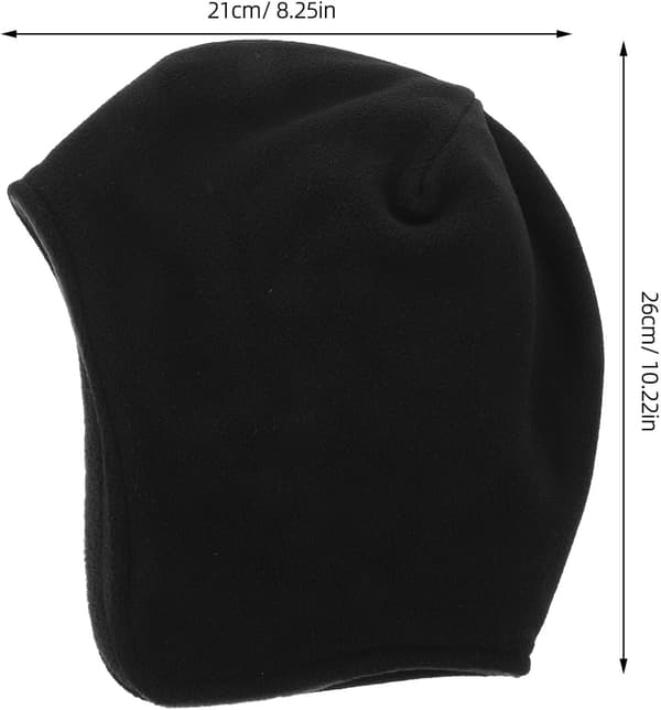 Varm fleece sovehette for eldre, sovelue for menn, sovehette for hår, skjerfdesign