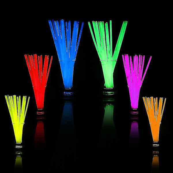 10-300 stk. Glødesticks Armbånd Halskæder Neon Farver Fest Favoritter Rave Diskotek 100PCS