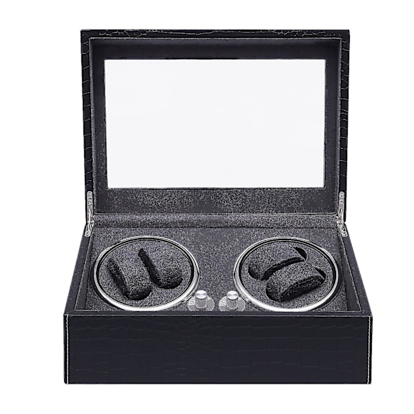 Crocodile Leather Automatic Watch Winder With Light