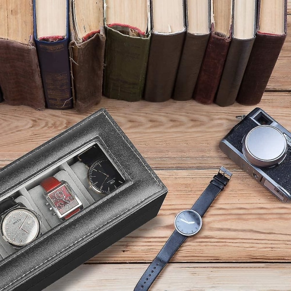 6-paikkainen watch , ylellinen case Järjestäjäkellon pidikelaatikot, tyylikäs watch
