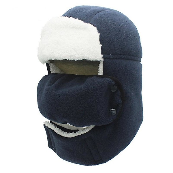 Tjock Vindtät Lammull Thunderhead Hatt Dark blue