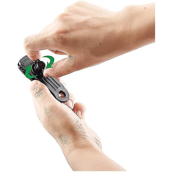 Tarpklämmor, tunga, låsgrepp, tältklämmor, boll-gummiband