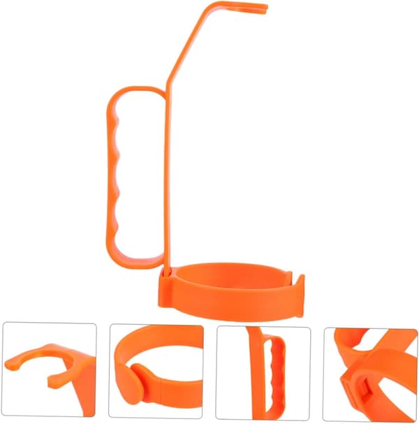 Multifunksjonell plastflaskeholder med ergonomisk design, solid drikkeflaske