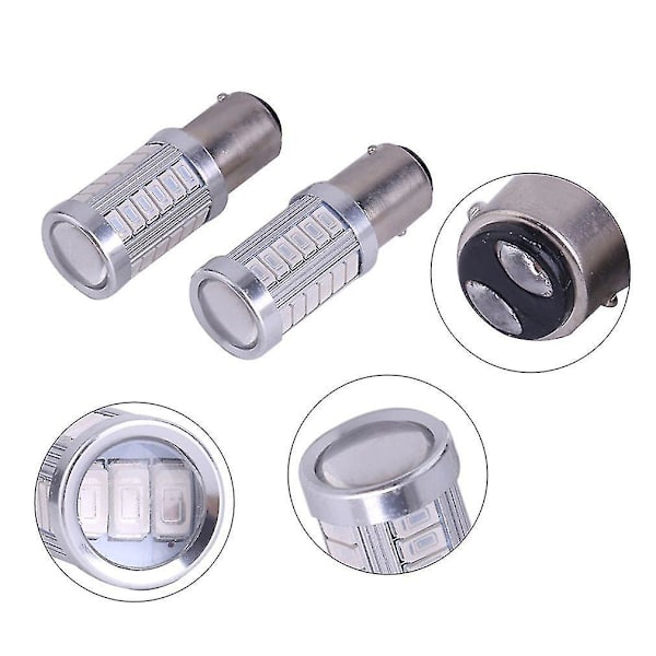 2 kpl Ba15d 1157 33SMD 5630 12V LED-auton peruutusvalot