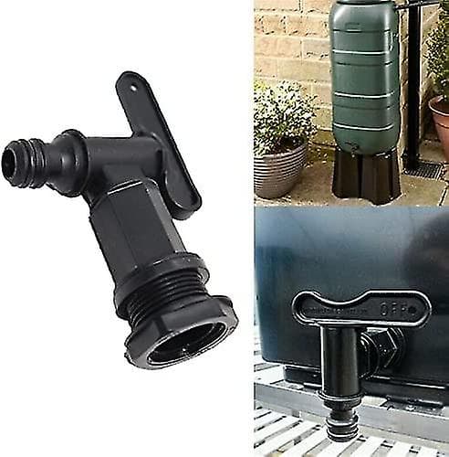 Plastvattenbehållare Kran, IBC Lagertank Adapter, Regnvattenuppsamlare Trädgårdsslang Kranadapter, Bränsle