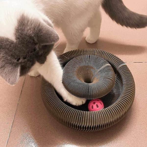 Kattklösbräda med Klockboll Vikbar Klösmatta Leksak