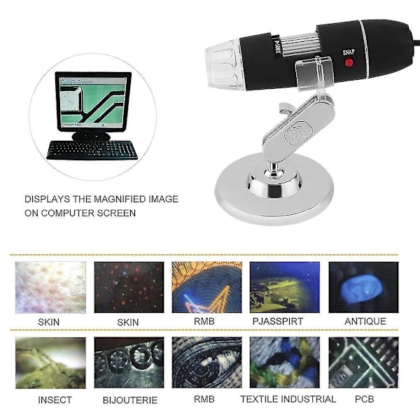 50-500x 2MP USB LED Lys Digital Mikroskop Kamera