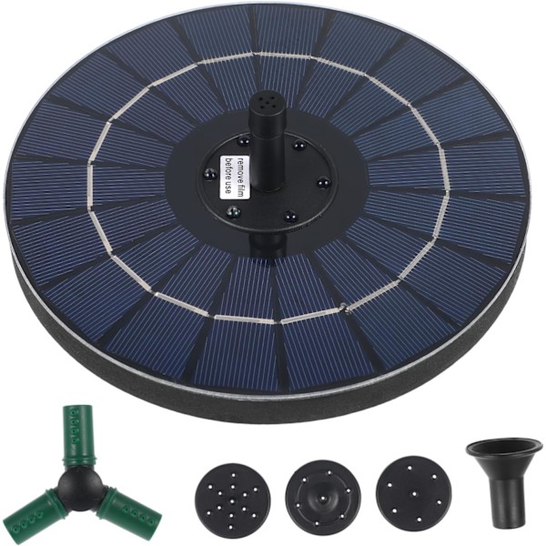 Aurinkolähdepumppu 4W Paneeli LED-valot Automaattinen Sammutus Monipäinen Puutarha-altaalle Piha 18cm