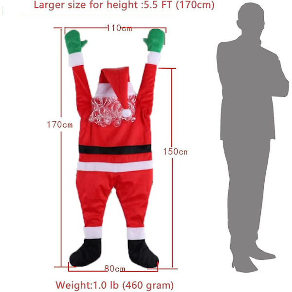 Flannel Santa Klædespydning, Julepynt Bd-yuhao