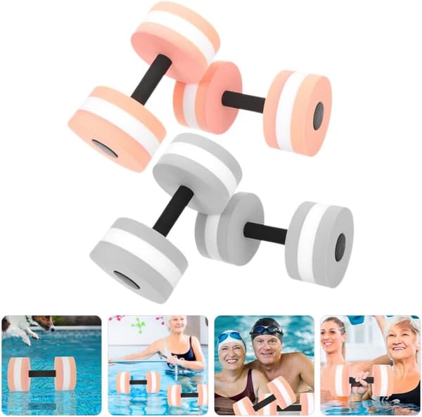 Vattenvikter Set 4st Poolhantlar Hantelset för Vattenaerobics Poolträningsutrustning