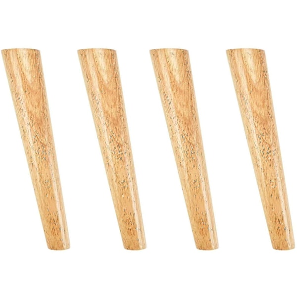 Treben, Trebeinnsatser, Møbelbein, Sofaben, 4 stk
