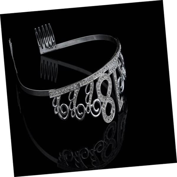 Legering Rhinestone Bursdag Tiara Kakedekorasjon for Jenter Stilig Hodeplagg