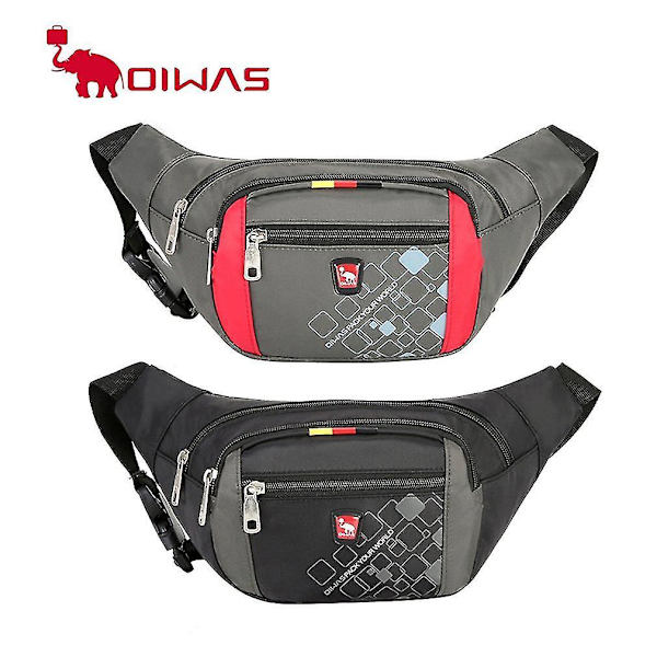 Oiwas Vattentät Midjeväsk Fanny Pack Män Nylon Pengar