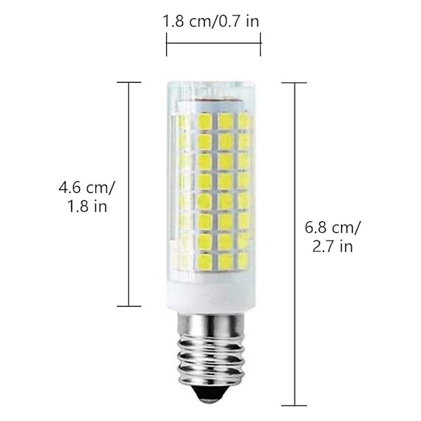 6-pack LED-lampor G9 E14 10W AC220V Spotlight 100W
