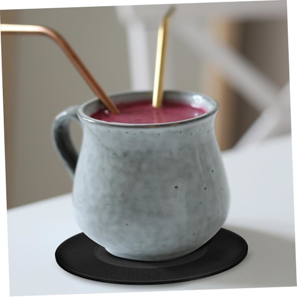 Boho-tyyliset 6 kpl Retro Vinyylialusetit Juoma-alusetit Liukumaton Pohja Pubipöydälle