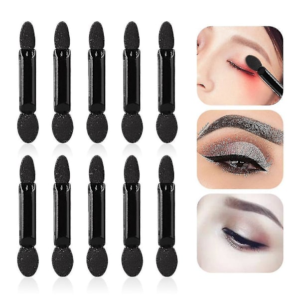 10 stk Dobbeltsidet Øjenskygge & Eyeliner Penslesvamp Applikator Værktøj