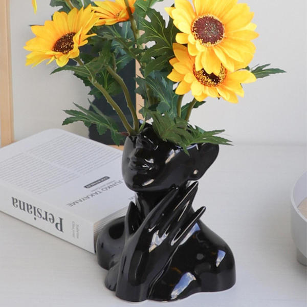 Keramisk Vase i Kropsform til Stue og Borddekoration