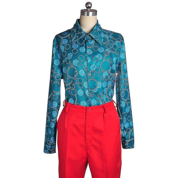 Arthur Fleck Joker Mænd Kostume Rød Dragt Outfit Fancy XL