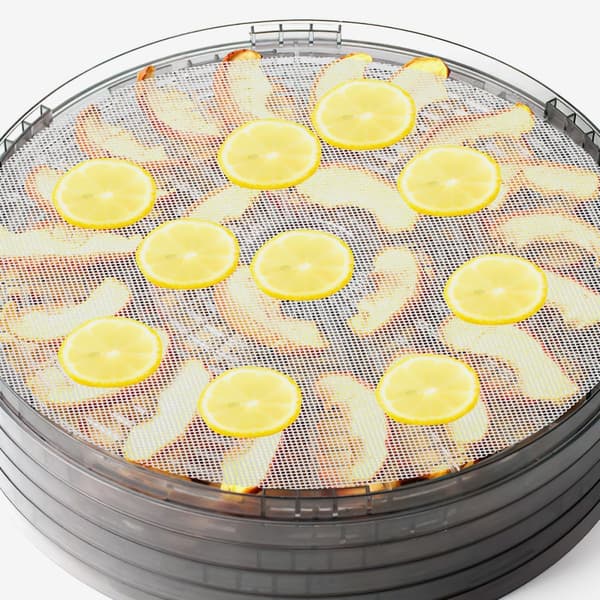 2 stk runde silikon dehydratorplater Matdehydratorforing Hvit Non-stick Rask tørking Bevarer smak