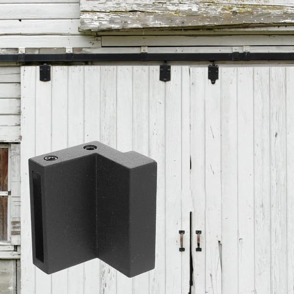 1 stk Låvedørstopper Flat Skinne Låvedørstopper Dørstopper Veggbeskytter