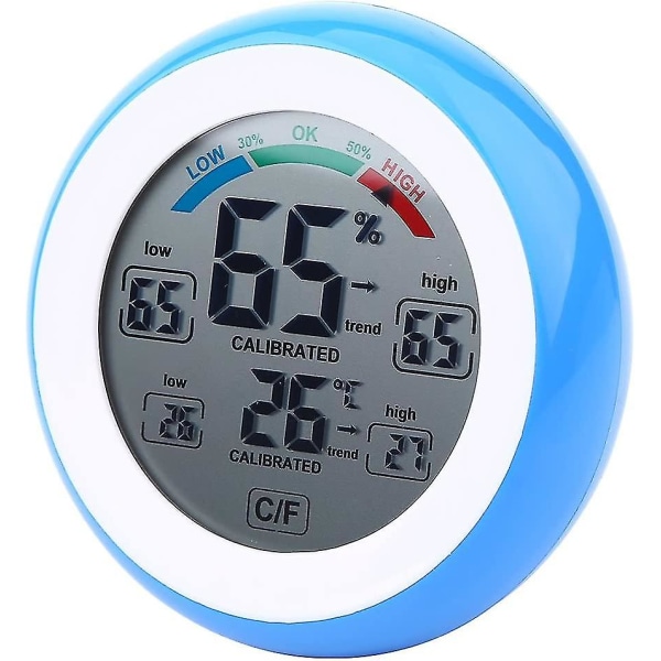 Hygrometer digitalt termometer LCD-skærm / trådløs elektronisk temperatur- og fugtighedsmåler