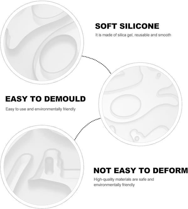 DIY silikonform for tommelbokmerke-ring, krystall epoxy sideutviderform