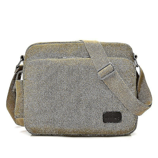 Monitoiminen Canvas-Olkalaukku Miesten Ristiriimu Laukku Vintage Lähettilaukku