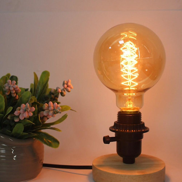 4 stk. 40W E26 E27 G80 Varmt Gul Vintage Edison Pære