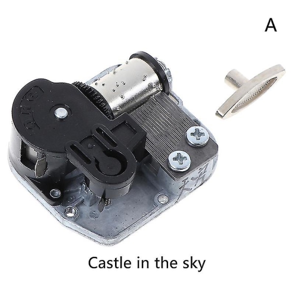 Mechanical Windup Music Box Sankyo Musical Movement+key A