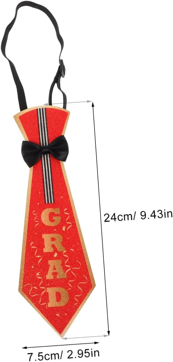 6 stk. justerbare elastiske slips til dimissionsbegivenheder Behagelige slips Stilfuldt ensfarvet design