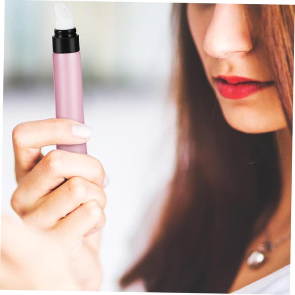 2 stk rosa lipglossbeholdere, tomme påfyllbare sminketuber