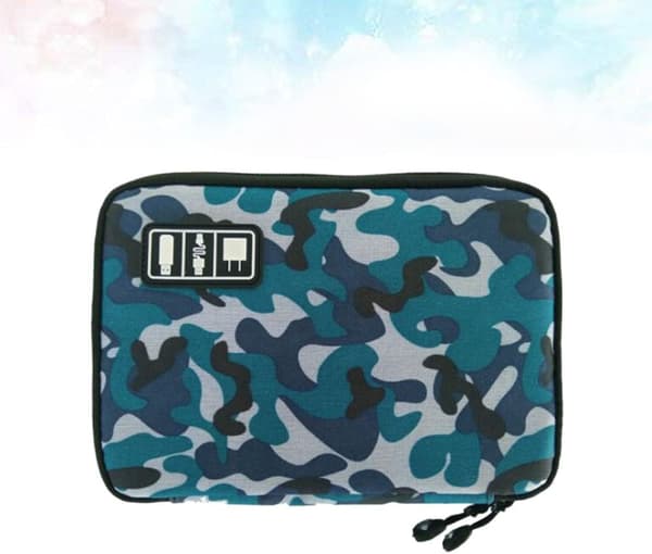 2 stk. USB-kabelopbevaringspose Elektronik Organizer til digitalt gadget-etui Rejseopbevaringsposer