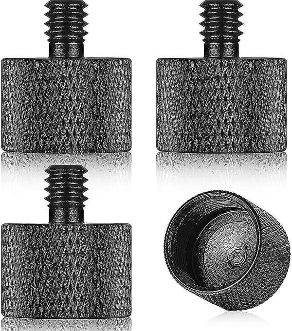 4 stk. Mikrofonstativadapter 5/8 tommer-27 Hun til 1/4 tommer-20 Han til Kamera