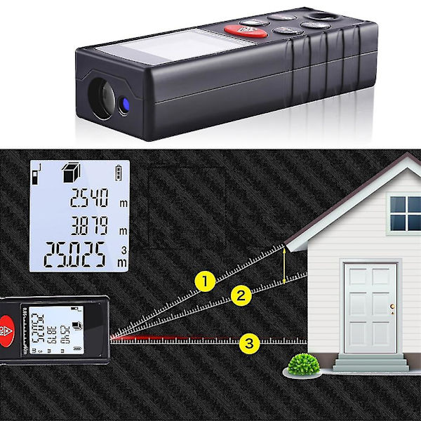 40m Digital Laser Avstandsmåler