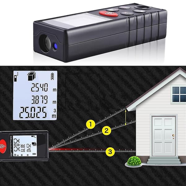 40m Digital Laseravståndsmätare