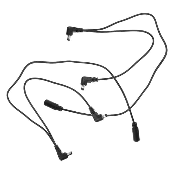 2 stk. gitar skjermkabel patchkabler for gitarpedaler med effektiv dobbel tilkobling