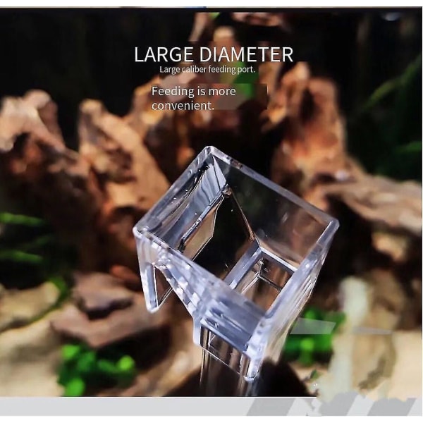 Akvarium Foderingsrør Glas Foderapparat Akryl Universal