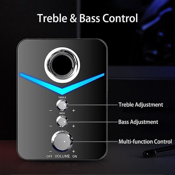 USB-ansluten Bluetooth-kombo högtalare för datorstereo